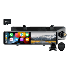 【贈64G記憶卡+全額安裝】CarPlay/Android Auto 4K高畫質 雙鏡頭行車紀錄器