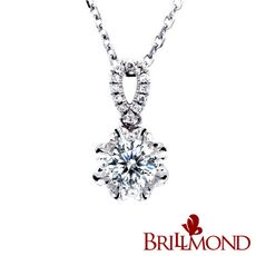 【BRILLMOND】GIA 30分 D/VVS1 18K金花型墜