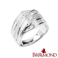 【BRILLMOND】1克拉18K金璀璨密境梯鑽戒(總重1.25克拉 18K白金台)