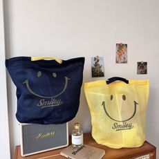 三個隔層的洗衣袋 超夯人氣品 日本家居品牌 笑臉分隔手提洗衣袋 網狀洗衣袋 提袋 髒衣袋 衣物送洗袋