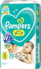 PAMPERS 幫寶適巧虎紙尿布(黏)S70片(每箱/4包)(全日文包裝)