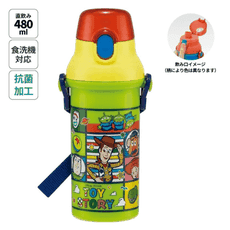 迪士尼 Disney 玩具總動員 抑菌塑膠彈蓋直飲水瓶(PSB5SANAG/480ML) 日本製