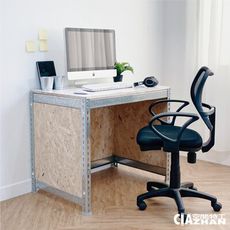 【空間特工】鍍鋅款 120x60x75cm 免螺絲角鋼電腦桌【台灣製造】書桌 辦公桌 梳妝台 電競桌