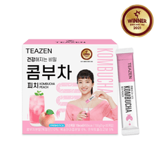 Teazen益生菌康普茶 蜜桃味 現貨 30包/盒 BTS 韓國直送