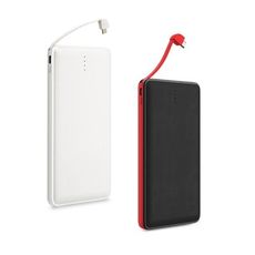 【日本iNeno】超薄名片型皮革紋免帶線行動電源12000mAh(附贈Apple轉接頭)