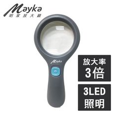 【Mayka明家】LED柔光放大鏡 (TM-1216) 4倍放大 光學鏡面 易攜帶