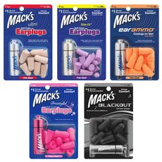 【Macks】美國熱銷 泡棉耳塞 7副裝 送鑰匙圈收納盒