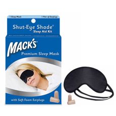 【Macks】美國熱銷 舒適不漏光 眼罩 + 泡棉耳塞
