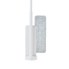 QUICK MOP 免手洗高效平板拖把1入(白)+拖布1入