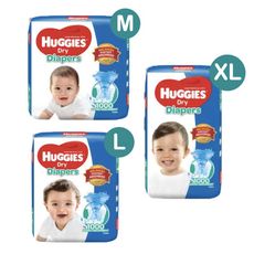 【Huggies好奇】國際版黏貼型 紙尿褲 M/L/XL/XXL 箱購