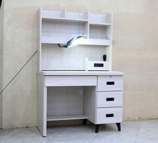 【歐風別館】米德白梧桐色3.5尺書桌上下座【USB充電】【基隆至台中免運費】