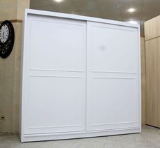 【歐風別館】馬雅新古典白色7.3尺衣櫃【基隆至台中免運費】