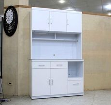 【歐風別館】可米四尺白色岩板餐櫃上下座