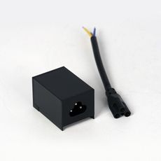 18PARK-超薄磁吸軌道連接器(電源/B款/黑)(適用水泥安裝/僅供給外接變壓器使用) [黑色]