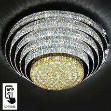 18PARK-杜拜花園水晶吸頂燈/APP [金屬/水晶/LED,45cm-圓四層]