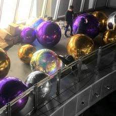 18PARK-魔鏡鏡面PVC氣球 [120cm,紫色]