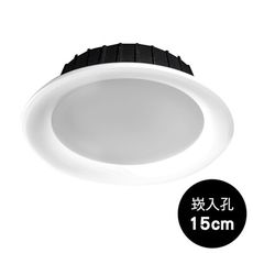 18PARK-光學擴散板崁燈-15cm [15W,全電壓,4000K]