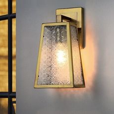 18PARK-櫥窗老窗花壁燈-2色 [古銅,全電壓]-含燈泡組合(4W*1)