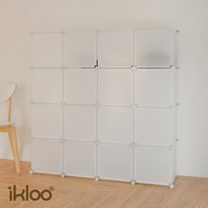 【ikloo】16格16門收納組合櫃-6色可選