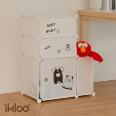 【ikloo】趣味卡通收納櫃 HPF02