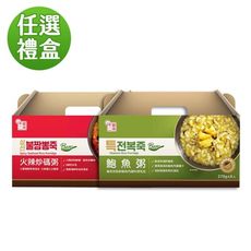 【韓味不二】OURHOME鮑魚粥 / 火辣炒碼粥(270g x 6入)禮盒-送禮推薦