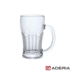 【ADERIA】日本進口玻璃啤酒杯380ml(淺酌款)