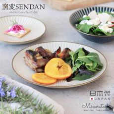 【MINORU TOUKI】日本製美濃燒SENDAN窯變系列淺盤2入組21cm-白色
