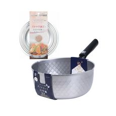 【日本珍珠金屬】日本製銀河壓紋不銹鋼雪平鍋-22CM(含蓋)