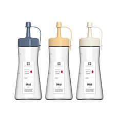 【樂博ROBO】DELLE系列單孔醬料瓶350ml-3入組