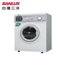 【SANLUX 台灣三洋】5KG 乾衣機 PTC半導體溫控 不銹鋼轉筒 台灣製造 SD-66U8A