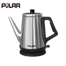 【 POLAR普樂 】1.0L  不銹鋼 大口徑易清洗 電茶壺 快煮壺 PL-1712