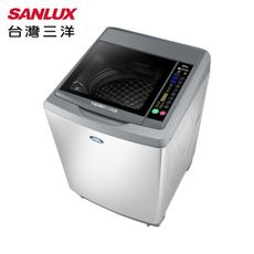 【SANLUX 台灣三洋】18KG DD直流變頻 單槽 直立式 超音波 洗衣機 SW-19DV10