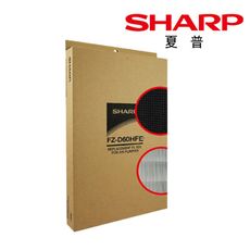 【SHARP 夏普】HEPA濾網+活性碳濾網 原廠公司貨 FZ-D60HFE + FZ-D60DFE