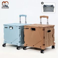 櫻藤新型加固4輪折疊購物車+特大款防水袋(1組)