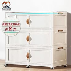 100寬巨型金屬骨幹 川島兩扇雙開門收納櫃_450L 三層