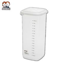 透明帶刻度保鮮收納盒-大1800ml