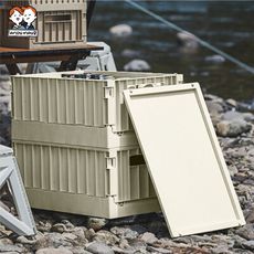 18L 坂東貨櫃折疊收納箱 收納盒-大款帶蓋(OH-Q712-C)