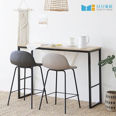 MH家居 赫爾皮革靠背吧檯椅 60cm