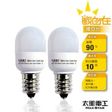 【太星電工】觀自在LED節能燈泡 E12/0.3W/2入(暖白光) ANA226L