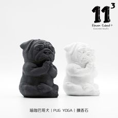 11³ YOGA PUG Aroma stone I  瑜珈造型巴哥犬擴香石 I 附5ml精油－