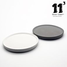 11³ Round TRAY I 圓形置物皿 I 杯墊 I 清水模 I 手作 I 水泥置物皿－