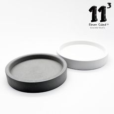 11³ Round TRAY I 圓形置物皿 I 杯墊 I 清水模 I 手作 I 水泥置物皿－