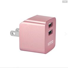 【KINYO】折疊式雙孔USB充電器 (CUH-223)