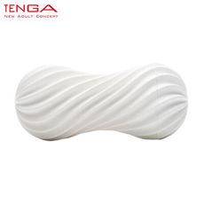 日本 TENGA MOOVA 軟殼螺旋重複使用型飛機杯 (絲柔白)