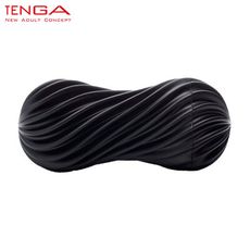日本 TENGA MOOVA 軟殼螺旋重複使用型飛機杯 (搖滾黑)
