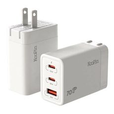 KooPin Type C A 氮化鎵 70W 充電器 快充頭 充電頭 三孔 適 iPhone 16