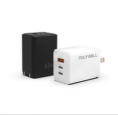 POLYWELL 65W 三孔 PD GanN 氮化鎵 快充頭 充電頭 充電器 適 iPhone