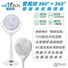 Meetech 雙風球 360° 全方位 雙面 淨化 循環扇 電風扇 淨化扇 電扇