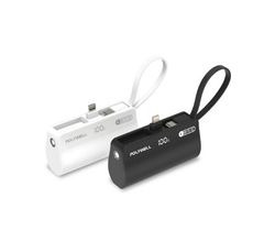 POLYWELL 18W 直插 自帶線 快充 行動電源 充電器 5000mAh