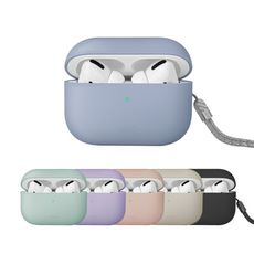 UNIQ Lino 素色簡約液態矽膠藍牙耳機殼 保護殼 防摔殼 附掛繩 AirPods Pro 2